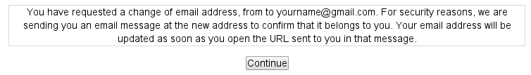 confirm email
